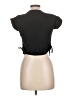 PrettyLittleThing Black Short Sleeve Turtleneck Size 10 - photo 2