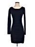 Express Solid Blue Casual Dress Size XS - photo 1