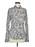 BCBGMAXAZRIA Print Ivory Long Sleeve Blouse Size M - photo 1