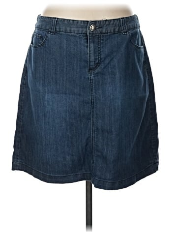 Christopher & Banks Denim Skirt (view 1)