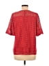 NY Collection 100% Polyester Red Short Sleeve Blouse Size M (petite) - photo 2