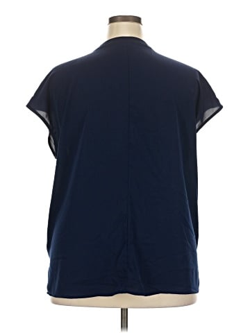 ELOQUII Short Sleeve Blouse (view 2)