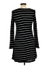 AGB Stripes Black Casual Dress Size L - photo 2