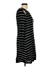 AGB Stripes Black Casual Dress Size L - photo 4