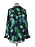 Assorted Brands 100% Polyester Print Green 3/4 Sleeve Blouse Size M - photo 2