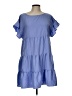 Nine West 100% Polyester Blue Casual Dress Size L - photo 1
