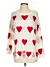 Unbranded Hearts White Pullover Sweater Size S - photo 1