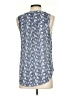 Lumiere 100% Polyester Blue Sleeveless Blouse Size S - photo 2