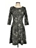 Taylor Animal Print Gray Casual Dress Size 4 - photo 1