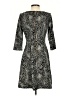 Taylor Animal Print Gray Casual Dress Size 4 - photo 2