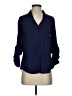 Express 100% Polyester Blue Long Sleeve Blouse Size XS - photo 1