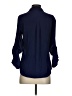 Express 100% Polyester Blue Long Sleeve Blouse Size XS - photo 2