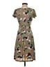 Max Mara Studio Floral Tan Casual Dress Size S - photo 2