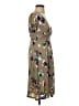 Max Mara Studio Floral Tan Casual Dress Size S - photo 4