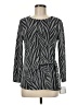 Kasper Gray Long Sleeve Top Size M - photo 1