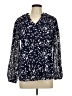 Dokotoo 100% Polyester Stars Blue 3/4 Sleeve Blouse Size L - photo 1