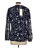 Dokotoo 100% Polyester Stars Blue 3/4 Sleeve Blouse Size L - photo 2