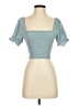 BikBok 100% Viscose Teal Short Sleeve Top Size XS - photo 1