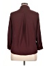 Code 100% Polyester Solid Burgundy 3/4 Sleeve Blouse Size 16 - photo 2