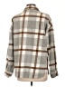 Unbranded 100% Polyester Plaid Gray Coat Size L - photo 2