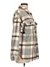 Unbranded 100% Polyester Plaid Gray Coat Size L - photo 4