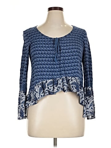 Mudd Long Sleeve Blouse (view 1)