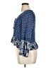 Mudd 100% Rayon Blue Long Sleeve Blouse Size XL - photo 5