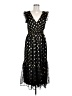 Lulus 100% Polyester Polka Dots Black Cocktail Dress Size M - photo 1