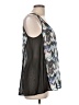 Gap Outlet 100% Polyester Silver Sleeveless Blouse Size L - photo 4