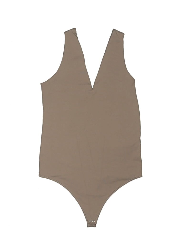 Pre-owned Abercrombie & Fitch Bodysuit In Tan