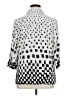 Elementz 100% Polyester Polka Dots Silver 3/4 Sleeve Blouse Size 1X - photo 2