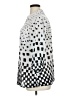 Elementz 100% Polyester Polka Dots Silver 3/4 Sleeve Blouse Size 1X - photo 5