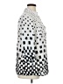 Elementz 100% Polyester Polka Dots Silver 3/4 Sleeve Blouse Size 1X - photo 4