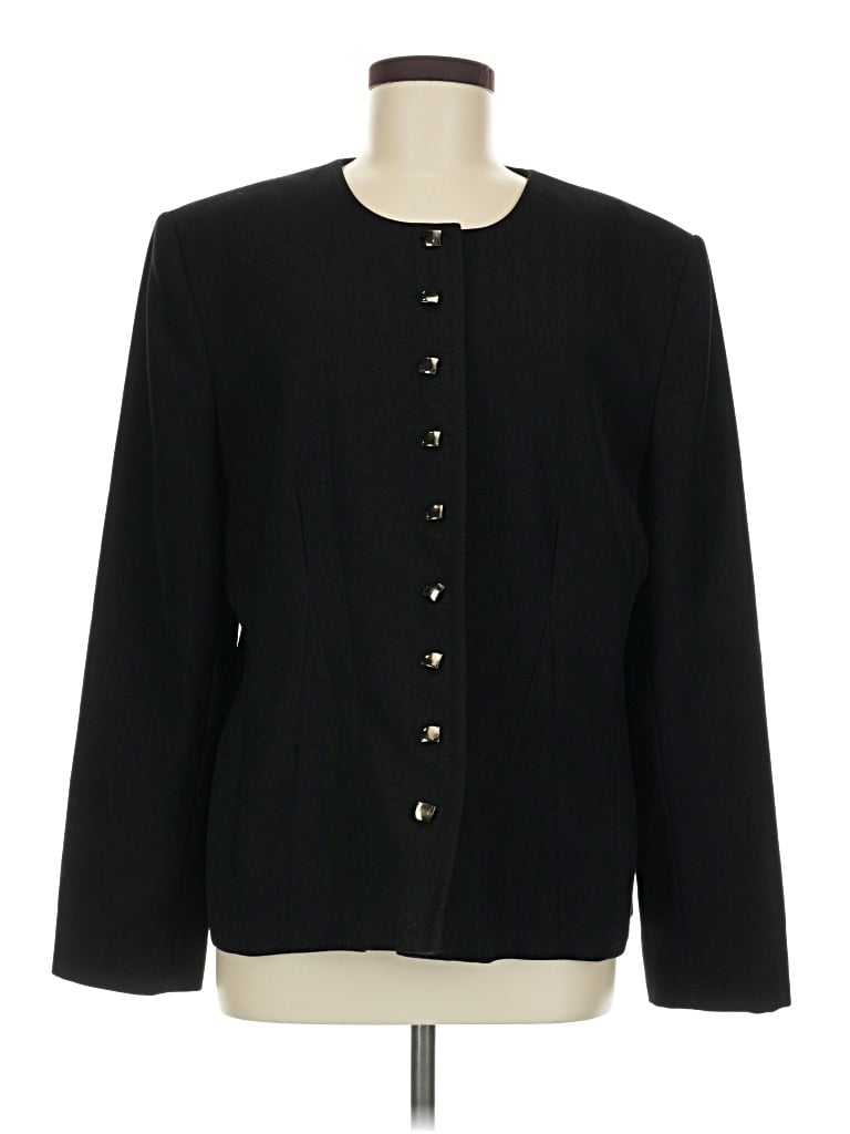 Pre-owned Sag Harbor Blazer Jacket In Black