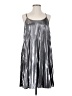 C established 1946 100% Polyester Metallic Silver Cocktail Dress Size S - photo 1