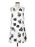 Candie's 100% Polyester Print White Casual Dress Size S - photo 1
