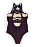 Kona Sol 100% Polyester Chevron-herringbone Purple One Piece Swimsuit Size XL - photo 2