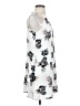 Candie's 100% Polyester Print White Casual Dress Size S - photo 4