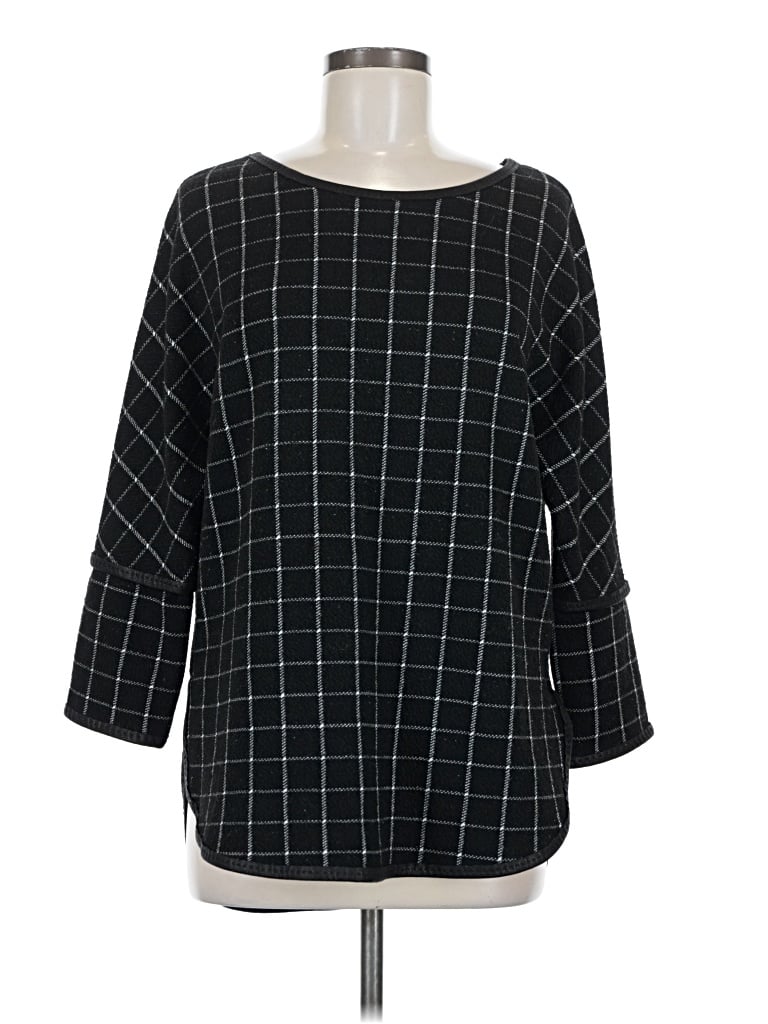Pre-owned Max Studio 3/4 Sleeve Blouse In Black