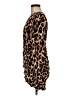 Lilian 100% Polyester Animal Print Brown Cocktail Dress Size M - photo 5