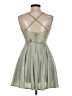 Windsor 100% Polyester Metallic Silver Cocktail Dress Size S - photo 2