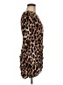 Lilian 100% Polyester Animal Print Brown Cocktail Dress Size M - photo 4