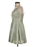 Windsor 100% Polyester Metallic Silver Cocktail Dress Size S - photo 5