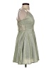 Windsor 100% Polyester Metallic Silver Cocktail Dress Size S - photo 4