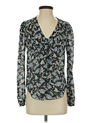 Veronica Beard Long Sleeve Silk Top (view 1)