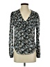 Veronica Beard 100% Silk Blue Long Sleeve Silk Top Size 00 - photo 1