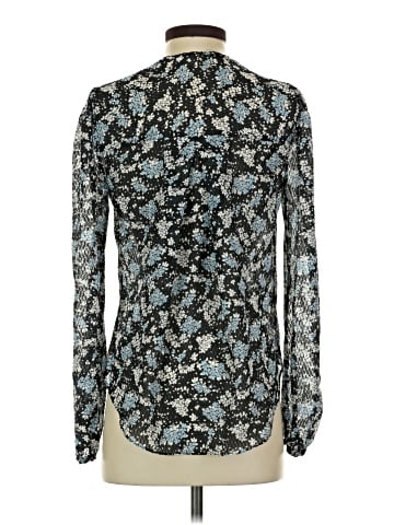 Veronica Beard Long Sleeve Silk Top (view 2)