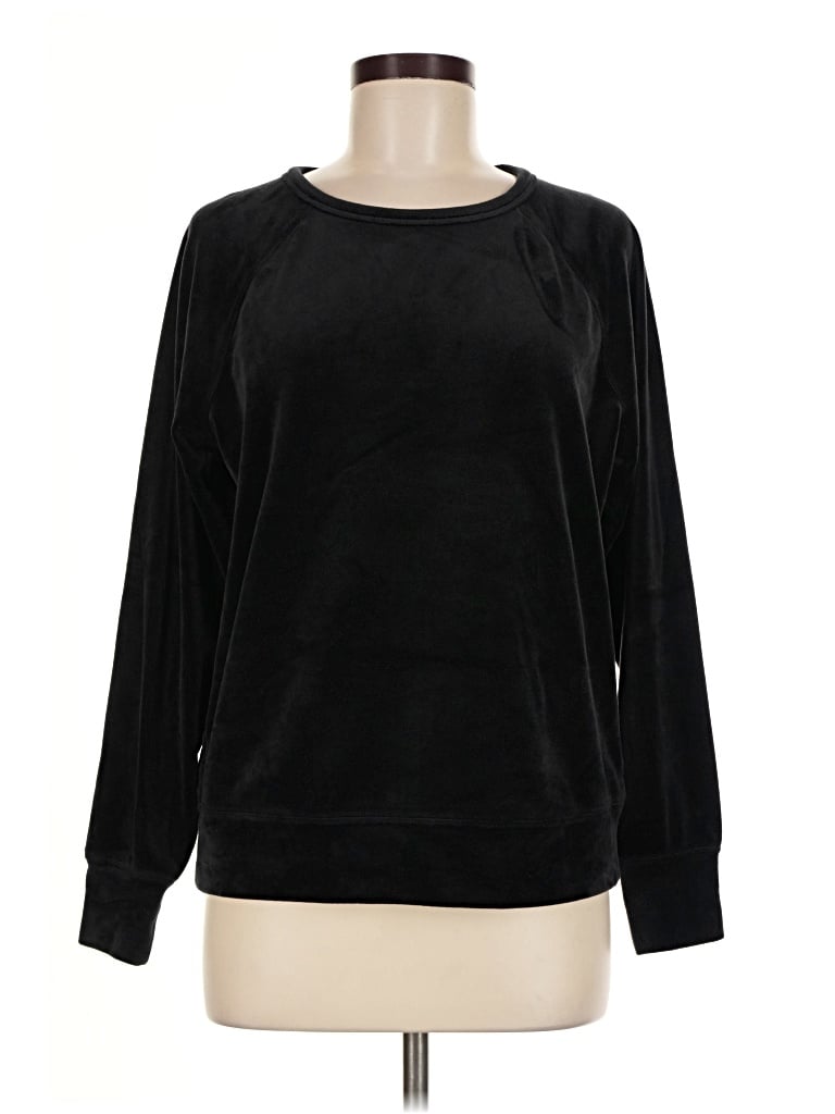 Pre-owned Lou & Grey Pullover Sweater In Black
