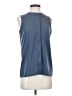 Ann Taylor 100% Polyester Blue Sleeveless Blouse Size S - photo 1