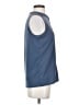 Ann Taylor 100% Polyester Blue Sleeveless Blouse Size S - photo 4